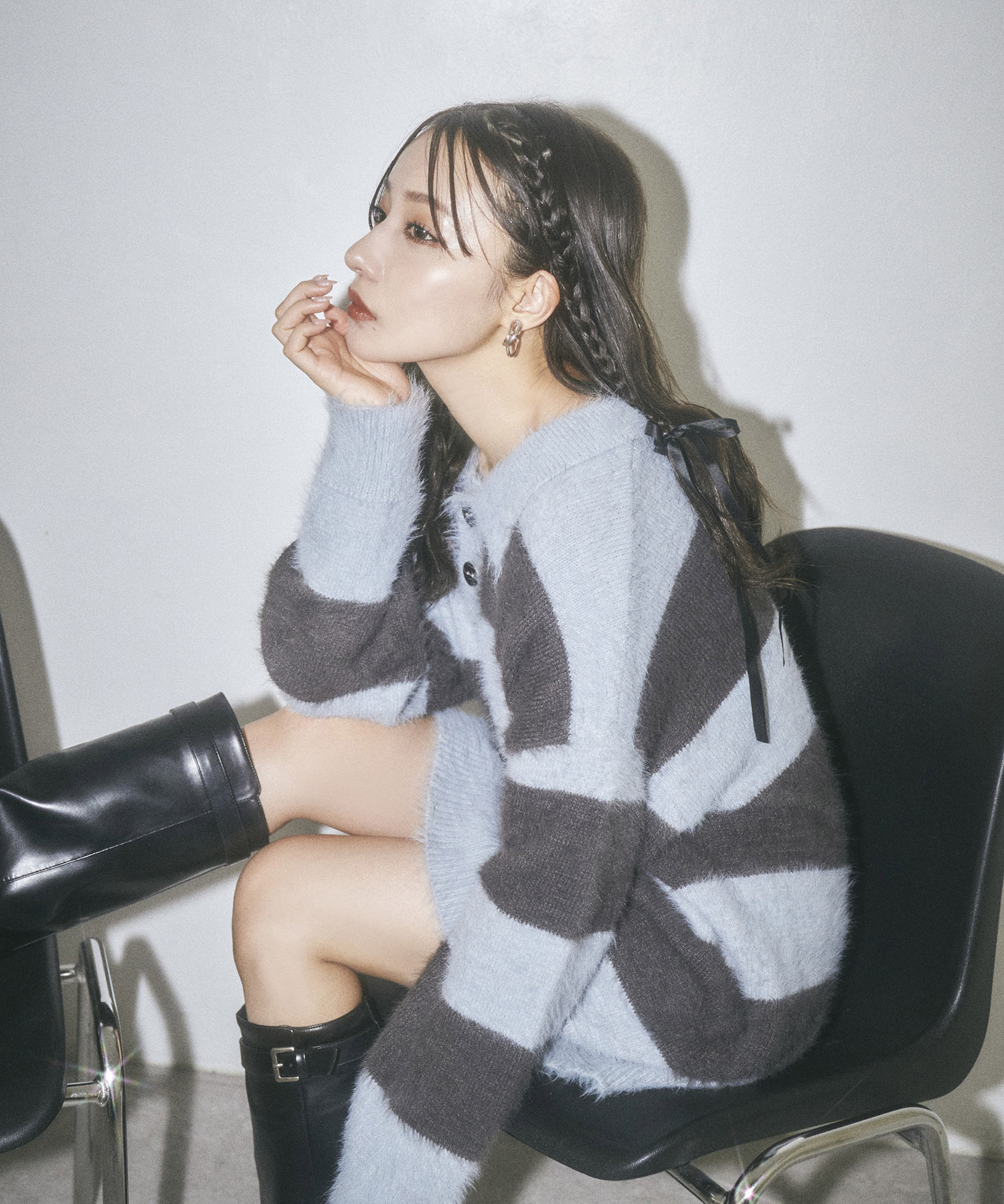 UNISEX シャギーボーダーニット – BUNNY APARTMENT