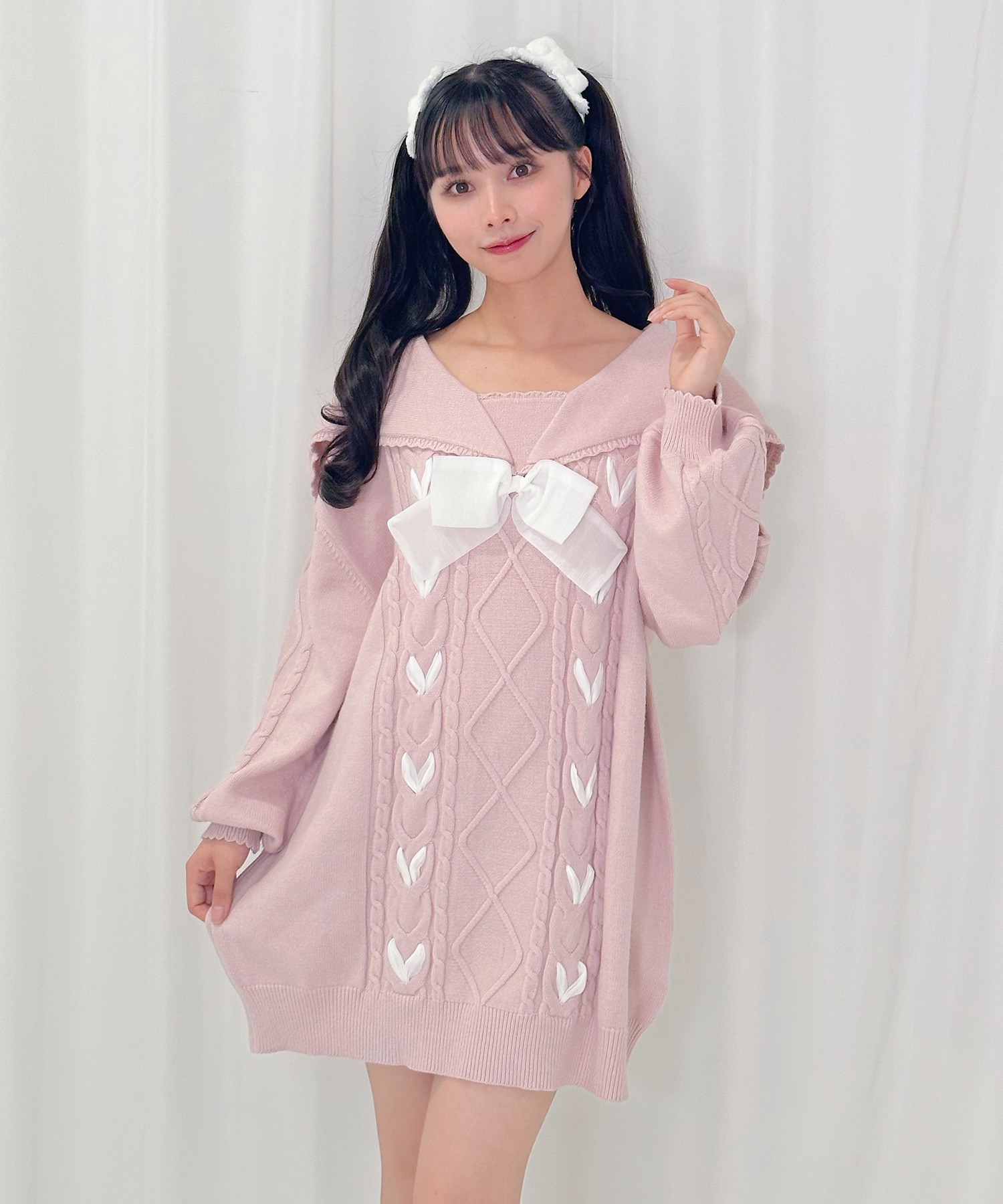 レースアップセーラーニットワンピ – BUNNY APARTMENT