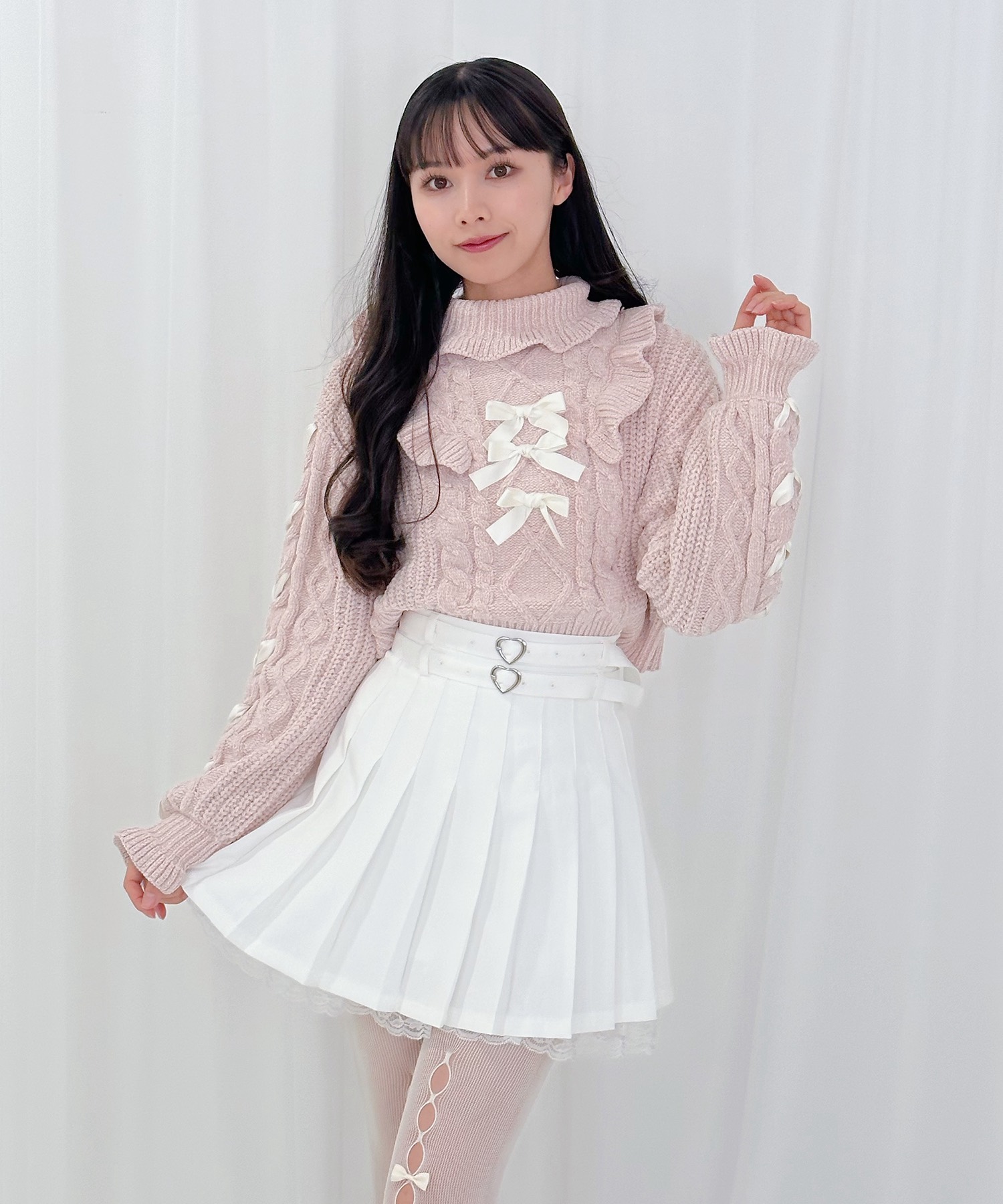 センターリボンモールニットトップス – BUNNY APARTMENT