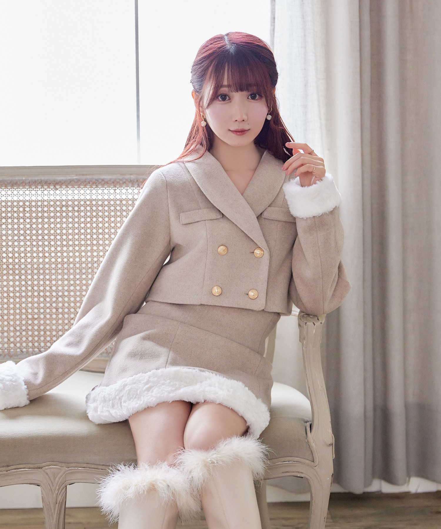 fake leather outer – BUNNY APARTMENT