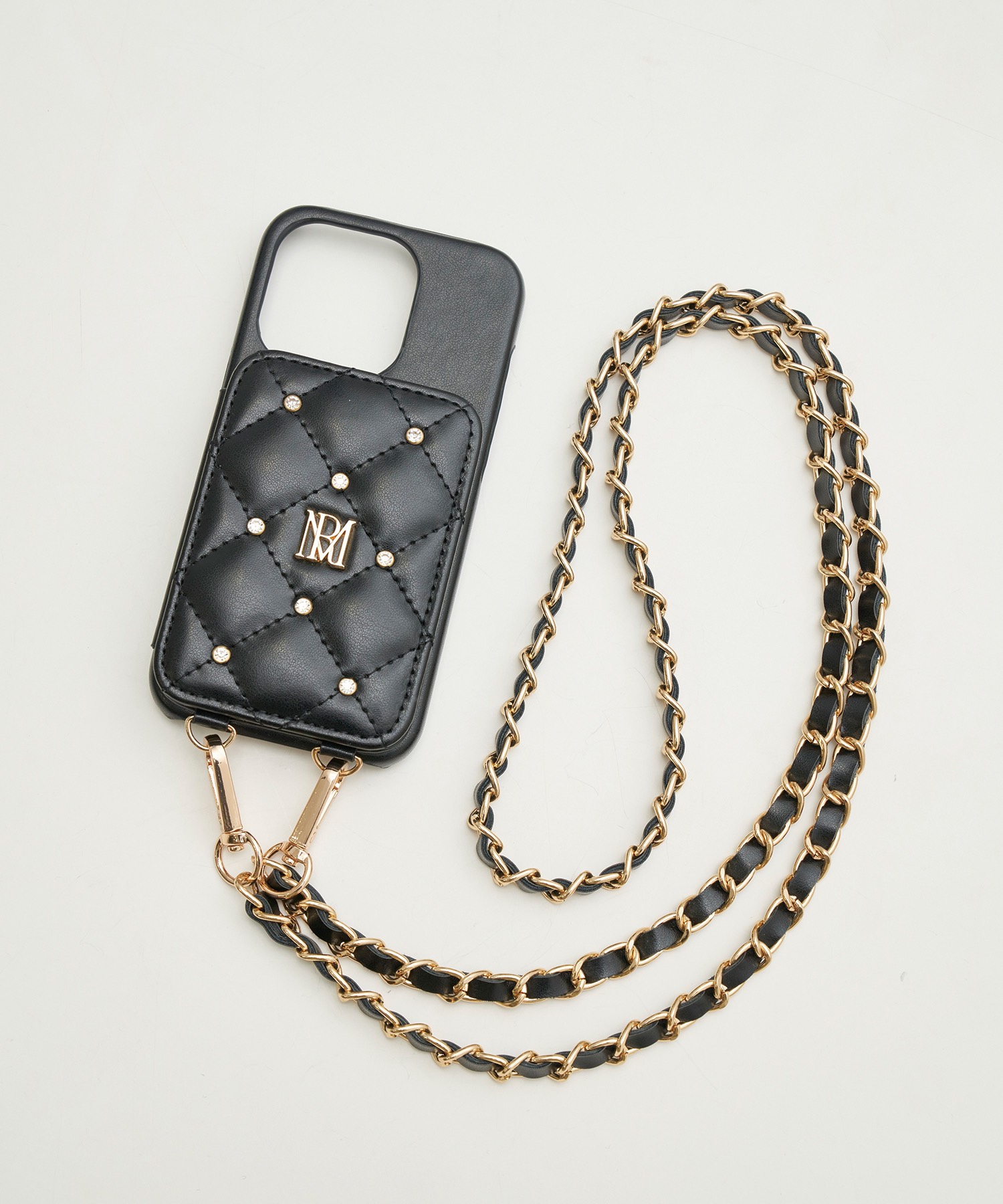 quilting iPhone case【black】 – BUNNY APARTMENT