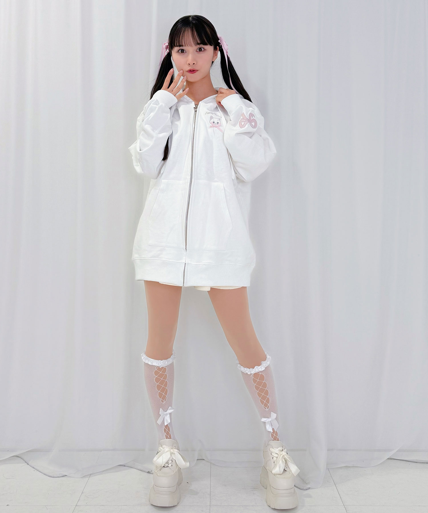 Nenet×タナカカツキ ネネット ジップアップパーカー Nenet