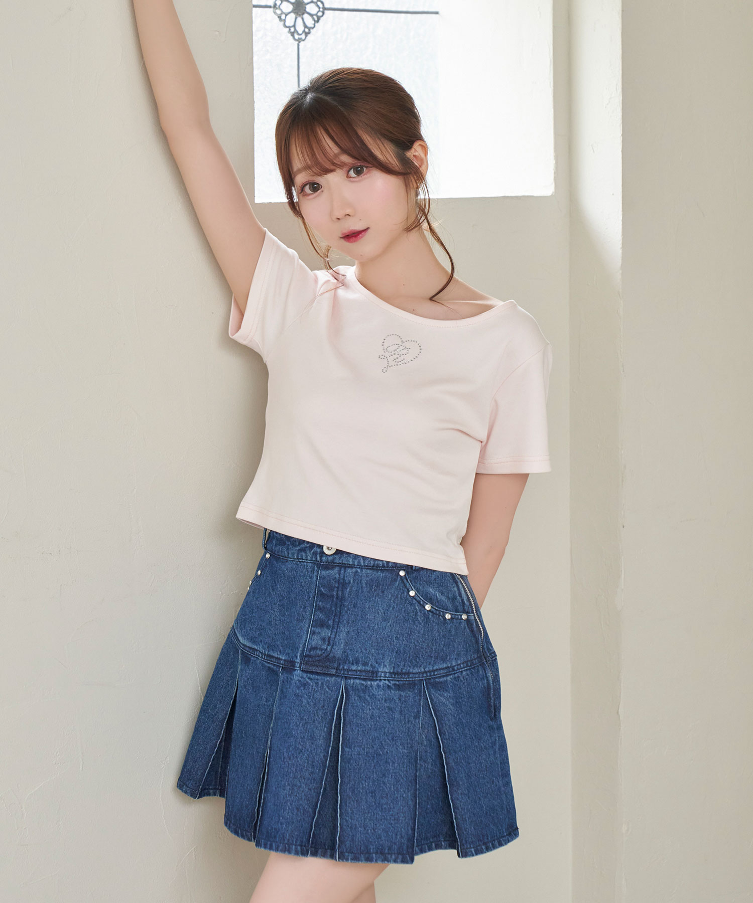 Rosé Muse organdy frills skirt pants Organdy frills skirt pants