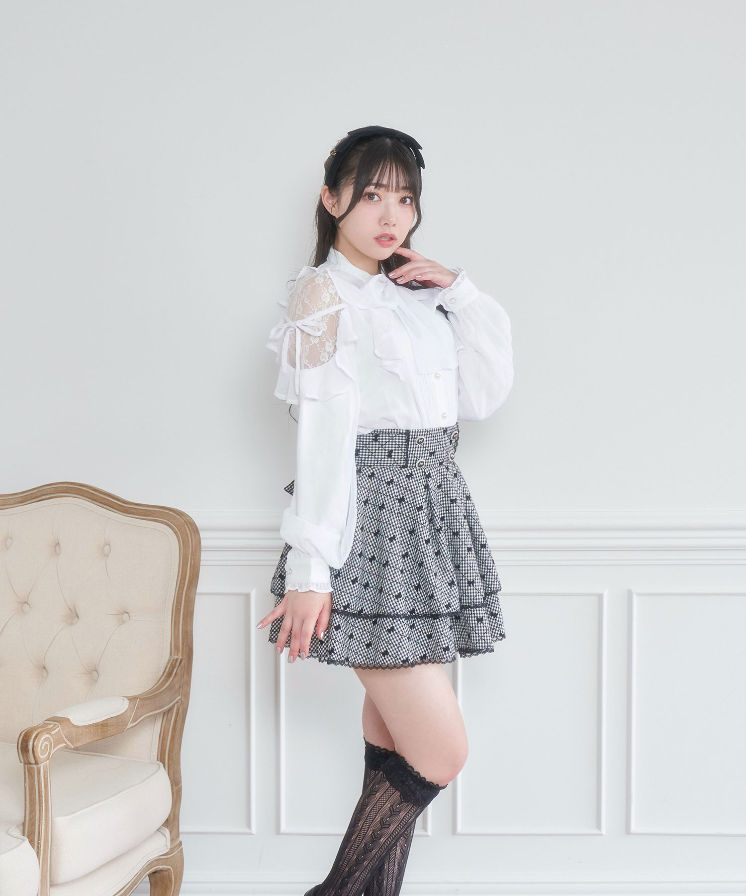 肩レースリボンボウタイブラウス – BUNNY APARTMENT