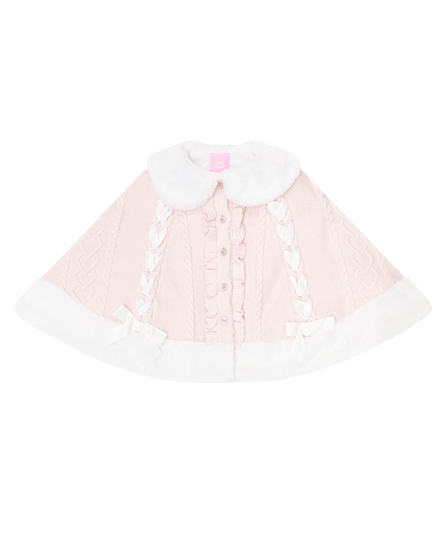 ハートケーブルレースアップポンチョ – BUNNY APARTMENT