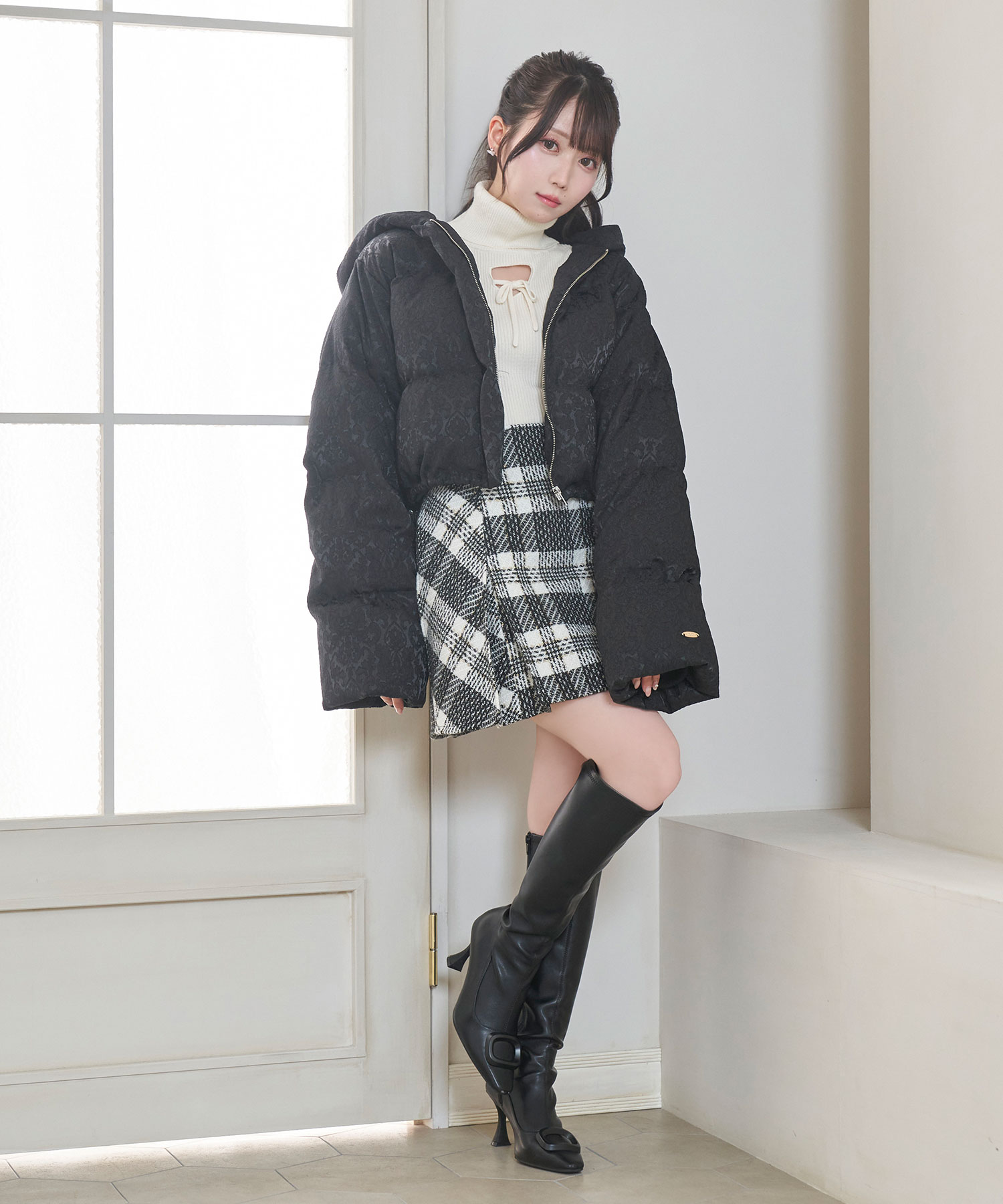 jacquard down jacket – BUNNY APARTMENT