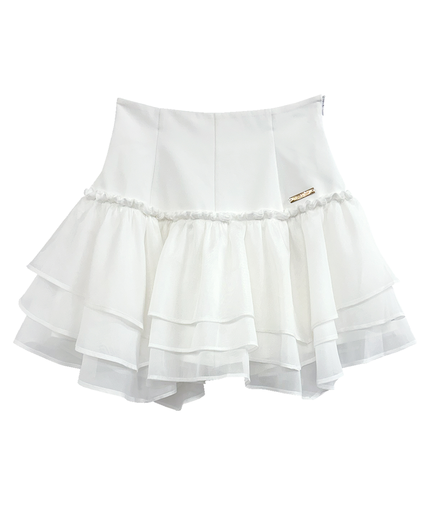 Rosé Muse organdy frills skirt pants Organdy frills skirt pants