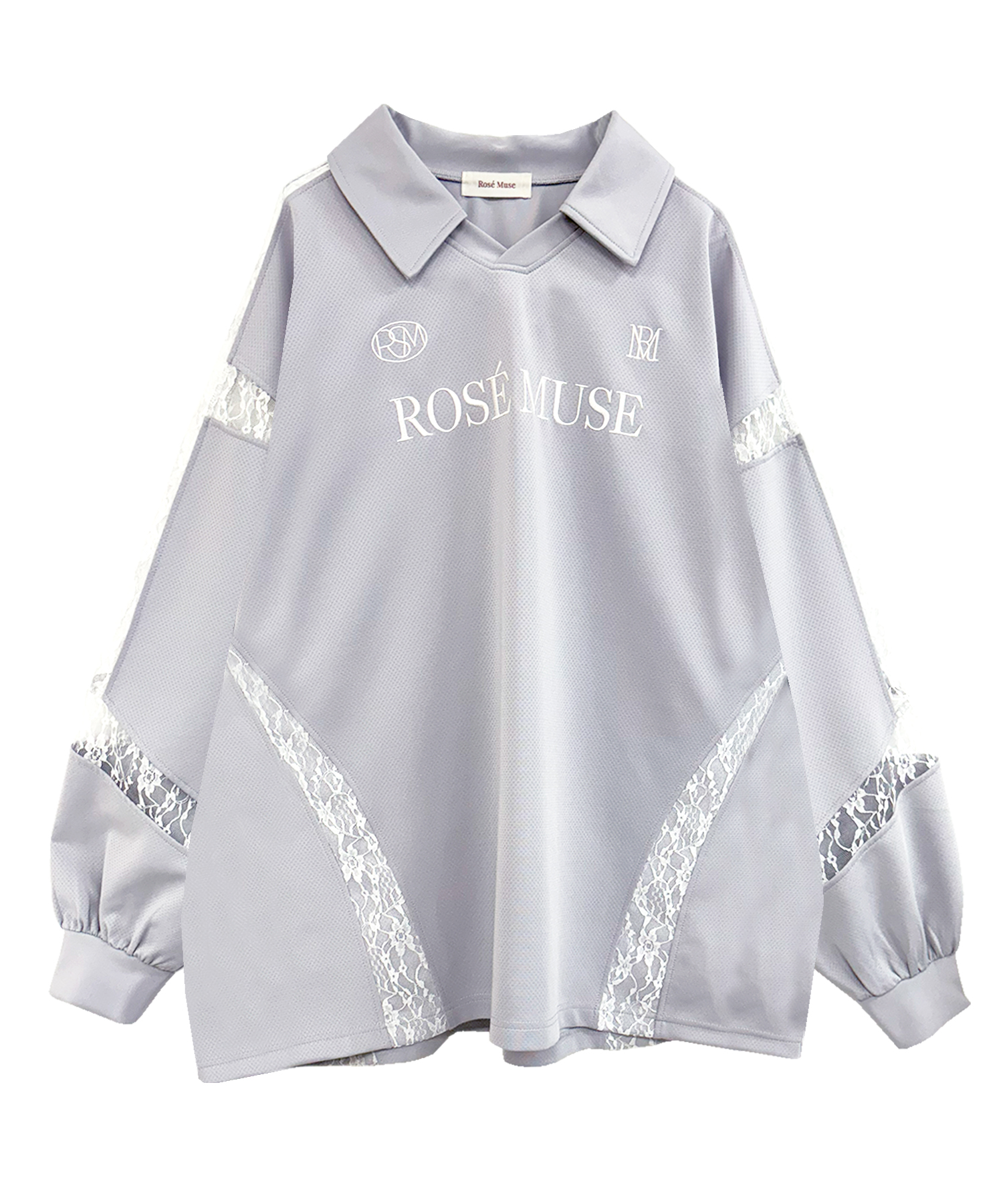 lace point over size uniform L/S polo – BUNNY APARTMENT