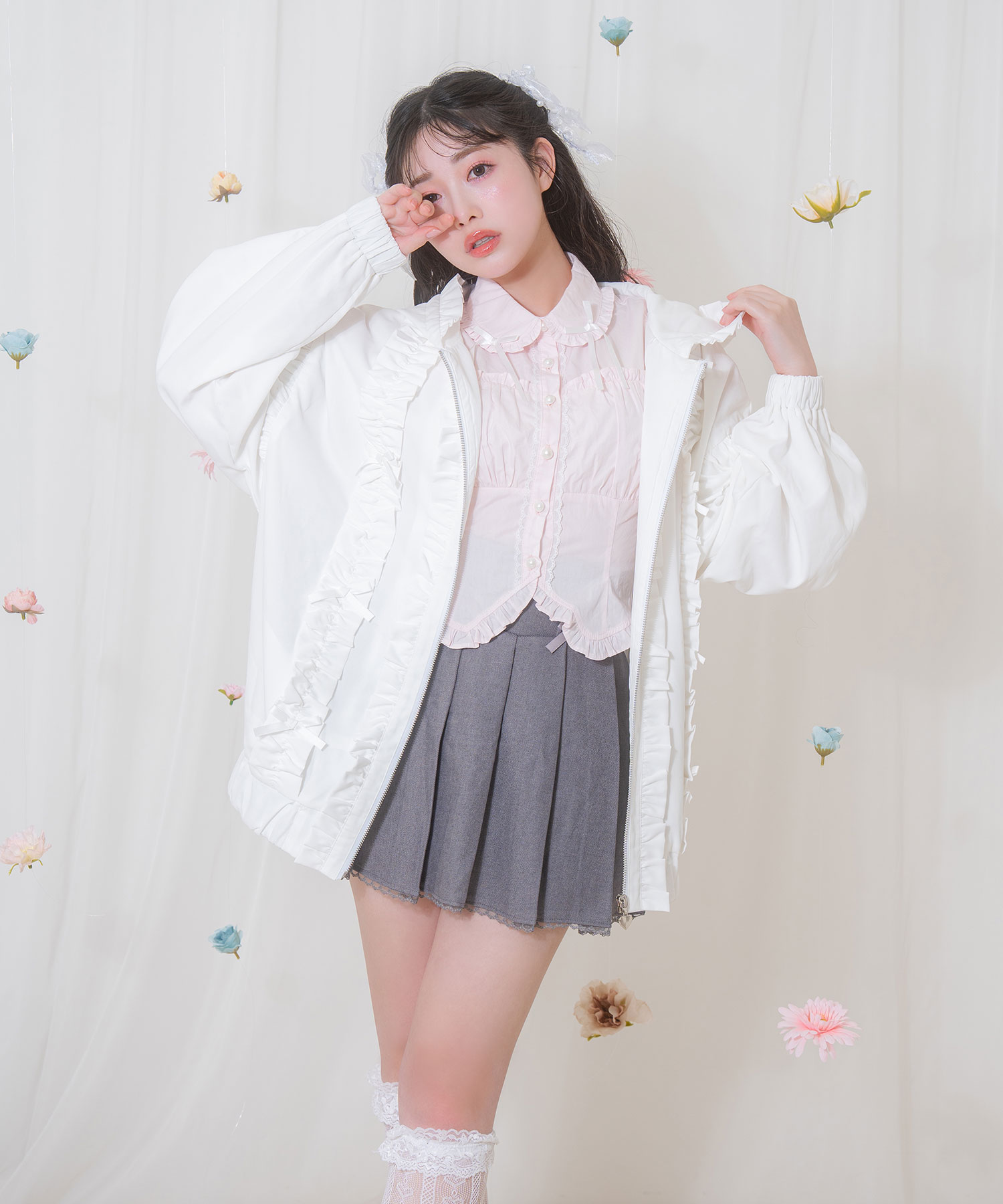 フリルリボンジップアップ – BUNNY APARTMENT