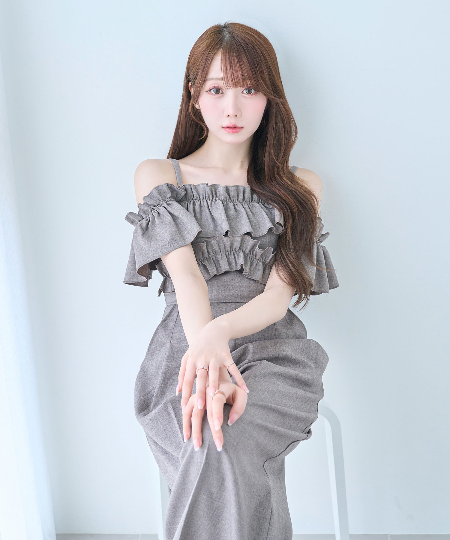 off shoulder frills romper – BUNNY APARTMENT