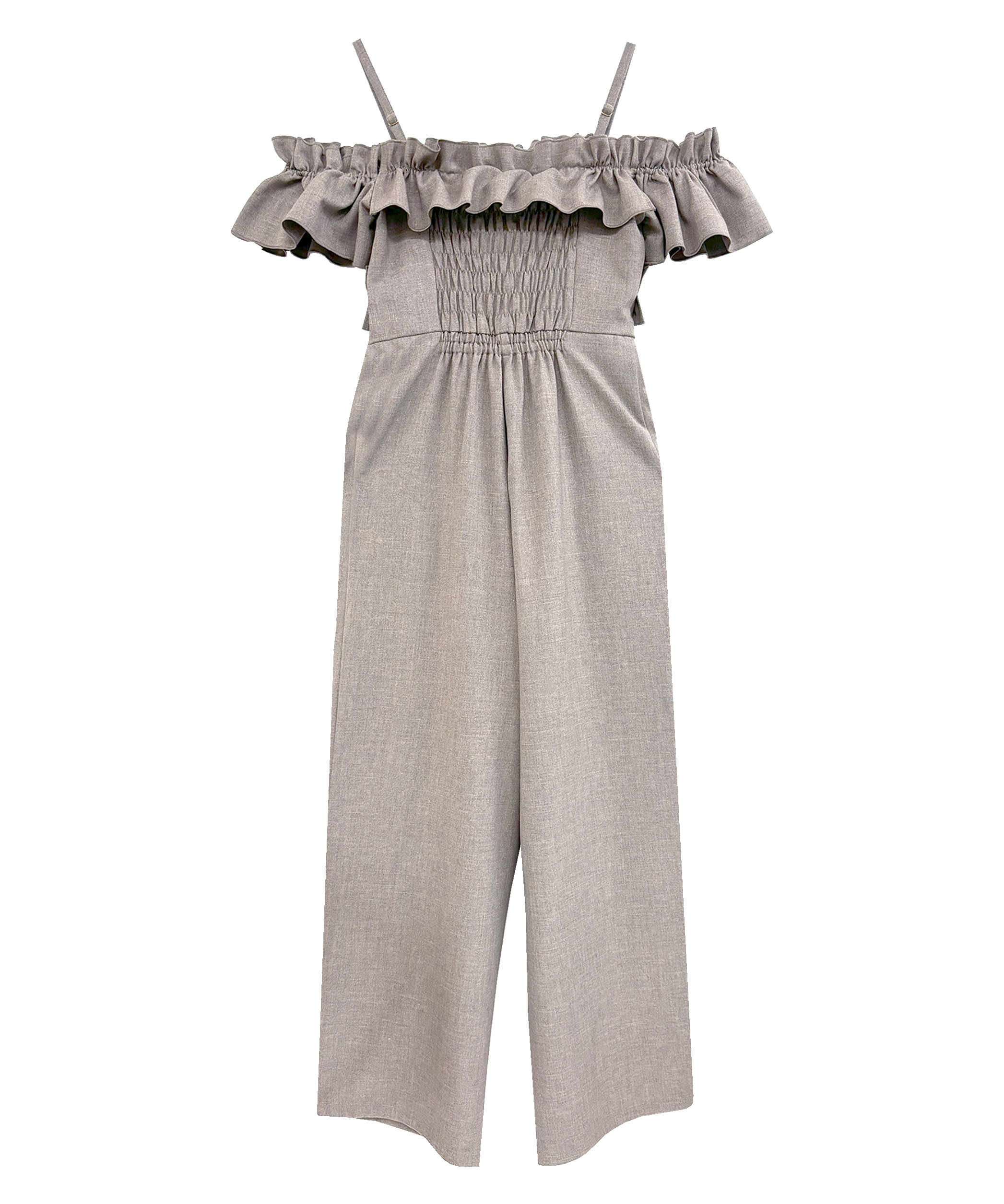 off shoulder frills romper – BUNNY APARTMENT