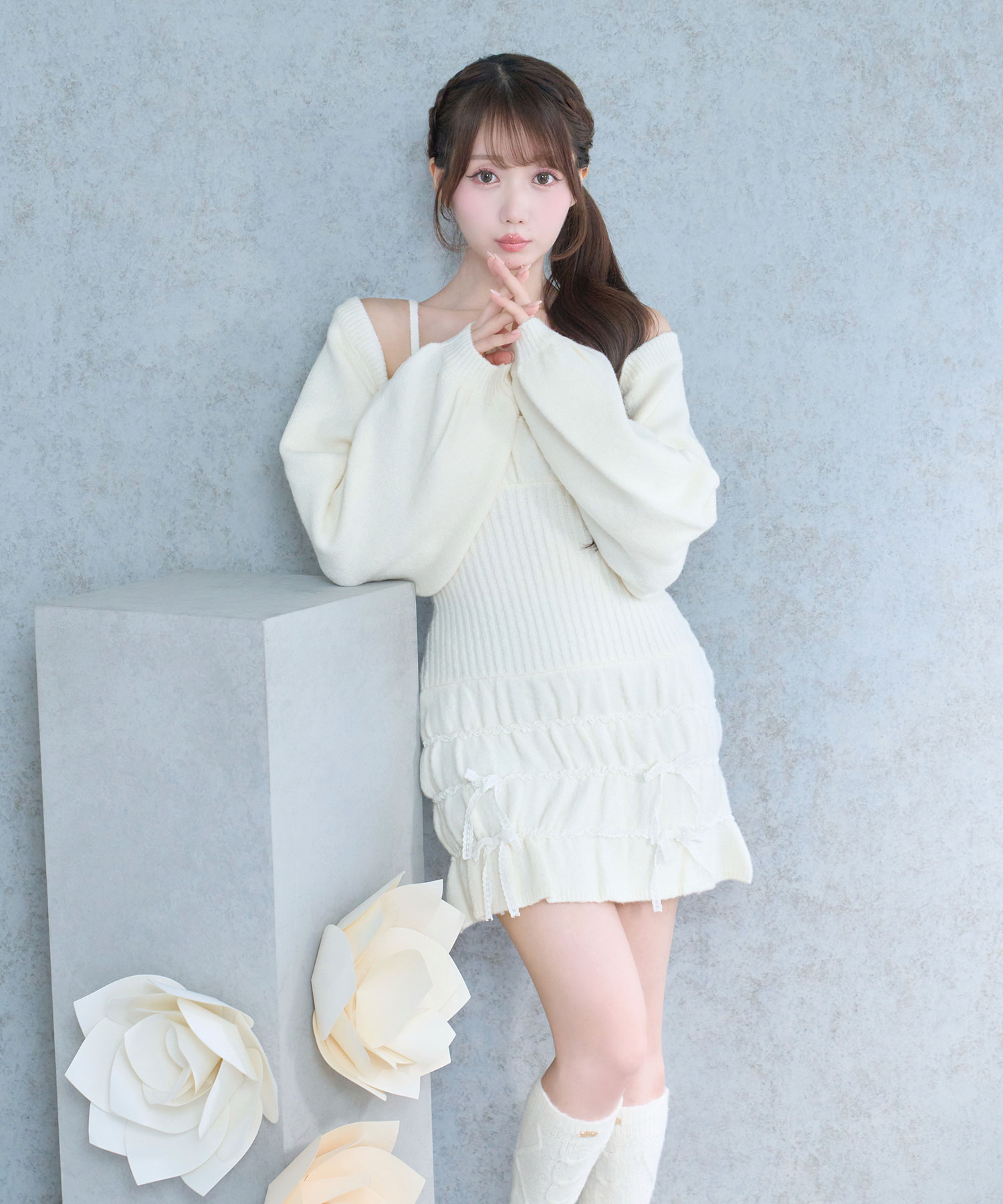 Scrunch cami o/p cardie set – BUNNY APARTMENT