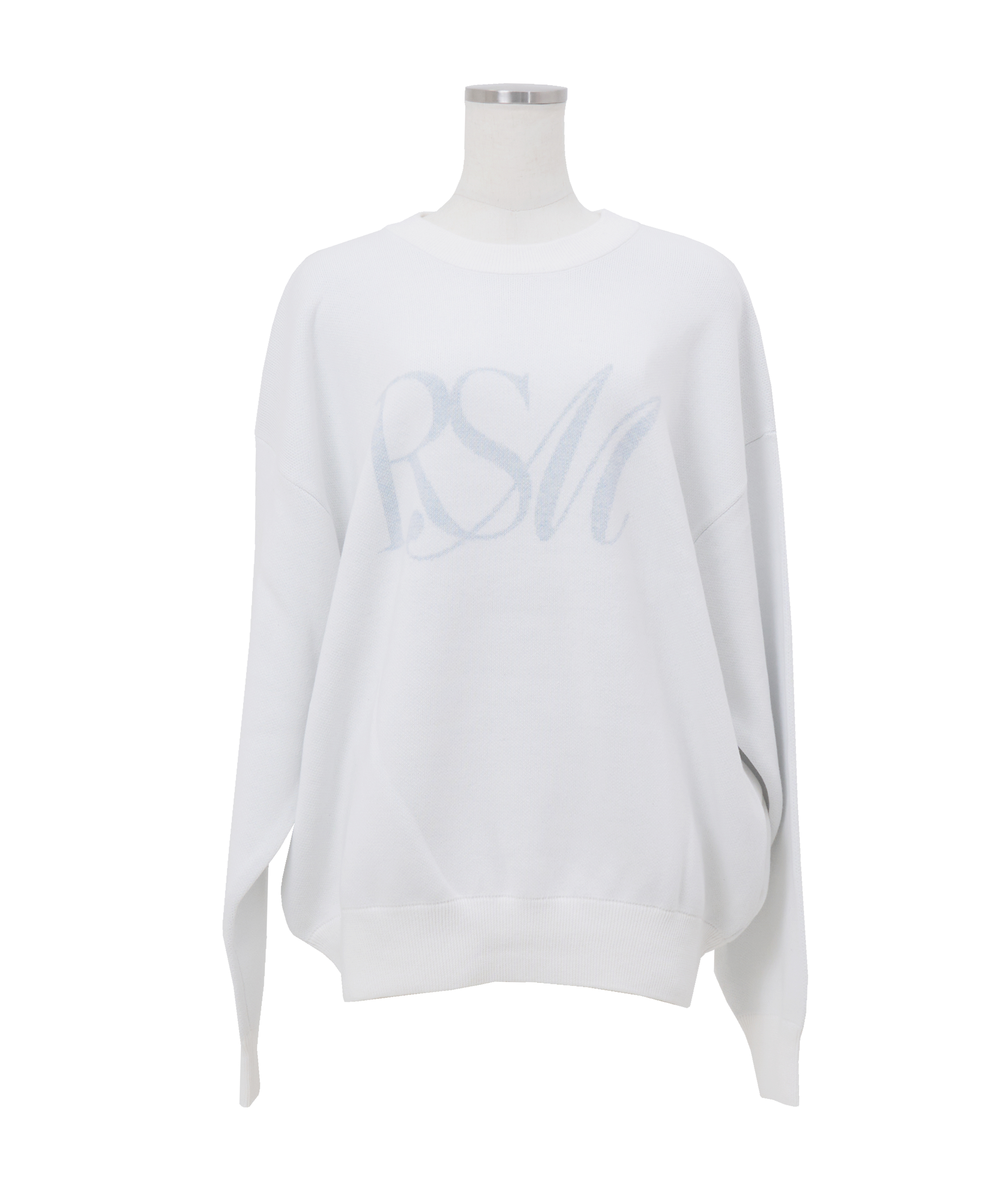 ロゼミューズ Over sized logo jaquard knit ____. 𝑅𝑜𝑠𝑒́𝑀𝑢𝑠𝑒