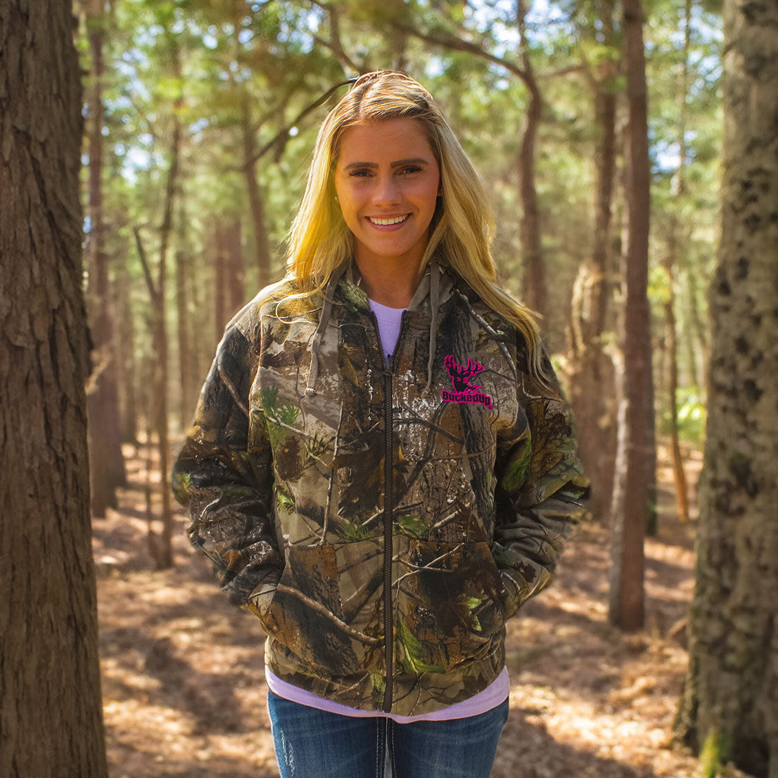 BuckedUp® | BuckedUp® Hoodie Realtree APG Camo with Embroidered