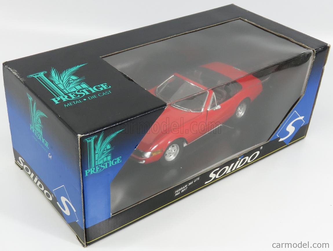 SOLIDO 8017 Scale 1/18 | FERRARI 365 GTS SPIDER OPEN 1968 RED