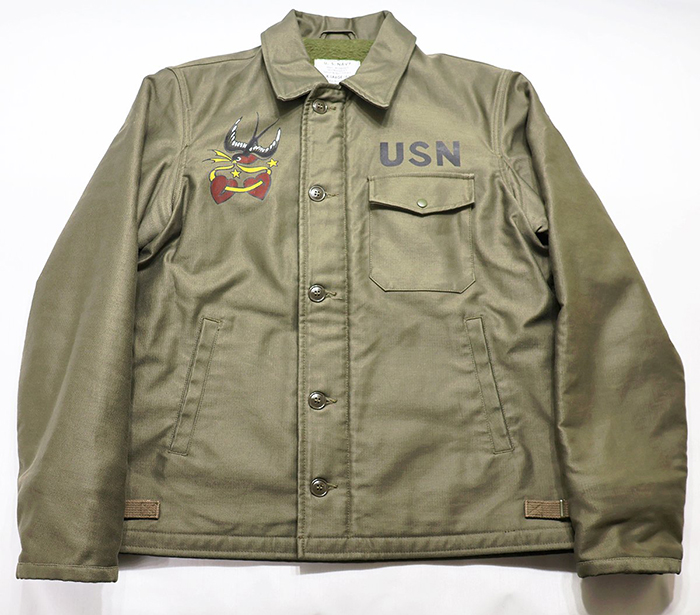 リアルマッコイズ A-2 DECK JACKET “ANCHORED TO DEMOCRACY” デッキ