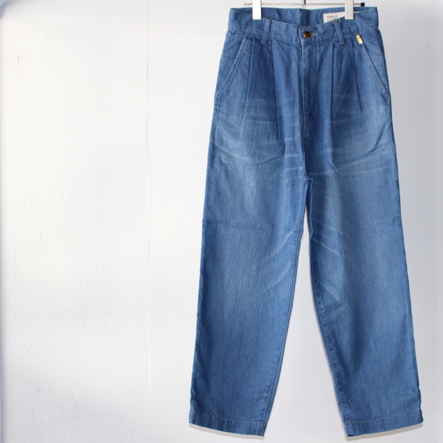 HARVESTY デニムエッグタックパンツ EGG TUCKED PANTS A11605 （USED