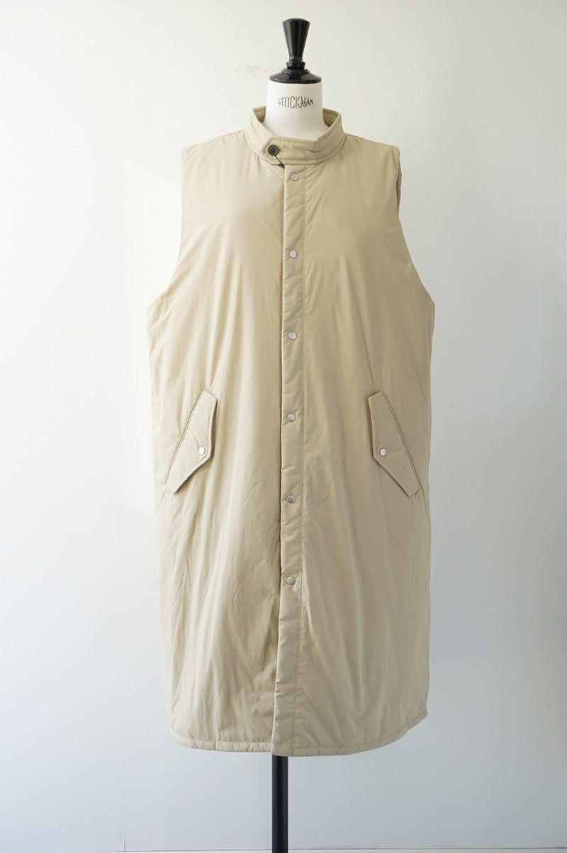 TISSU(ティシュ)ナイロンキルティング(発熱中綿)スタンドカラーロング