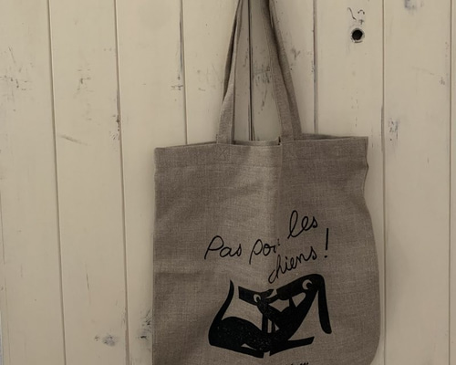 ラスト1枚！parisより♪ポワラーヌリネンバッグ 限定デザイン トート