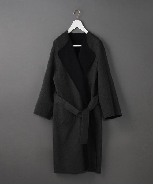 6（ロク）の「＜6(ROKU)＞REVER SEWING GOWN COAT/ｺｰﾄ ：◇（その他