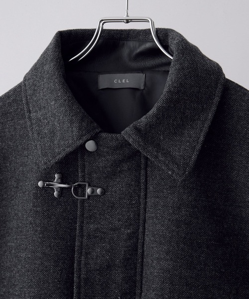 CLEL】Wool Blend Herringbone Tweed Fireman Blouson / ウール