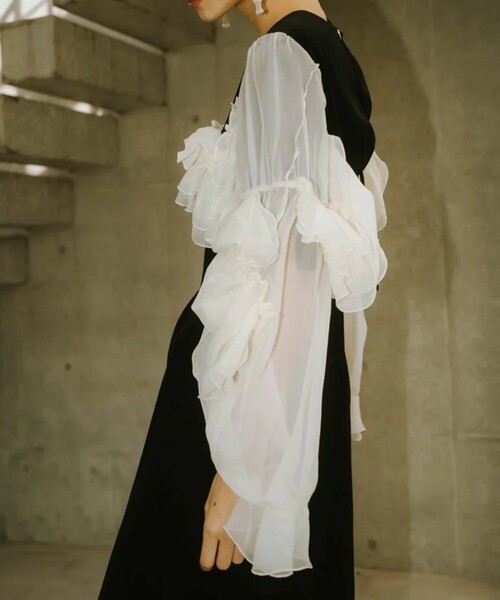 Knuth Marf/クヌースマーフ】2way chiffon docking one piece/2way