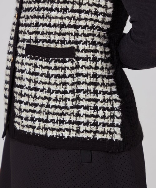 BALLSEY（ボールジィ）の「ニットコンビツイード フレンチスリーブジレ