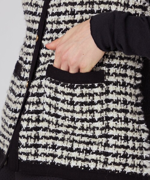 BALLSEY（ボールジィ）の「ニットコンビツイード フレンチスリーブジレ