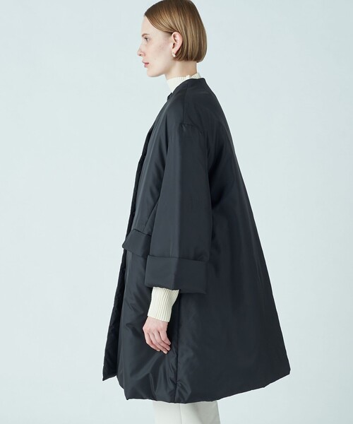 BALLSEY（ボールジィ）の「パデットタフタ Aラインコート（ノーカラー