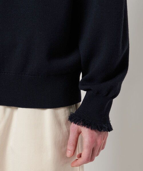 セール】＜LOEFF＞9ゲージ フリンジ ニットプルオーバー MEN'S（ニット