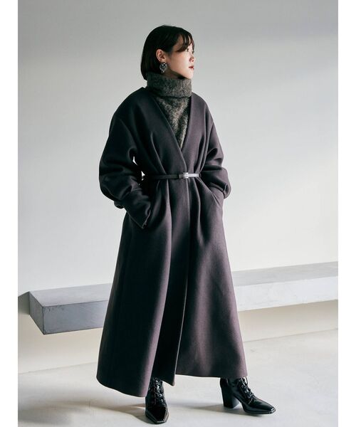 YUKKOコラボ】ボアカラータックロングコート（その他アウター）｜MURUA