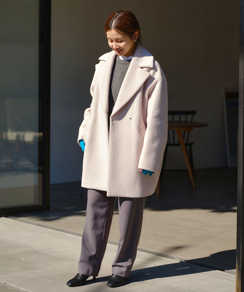 IENA（イエナ）の「super140 ウールコクーンショートコート