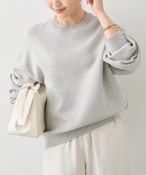 SMOOTH TOP クルーネック プルオーバー（ニット/セーター）｜Deuxieme