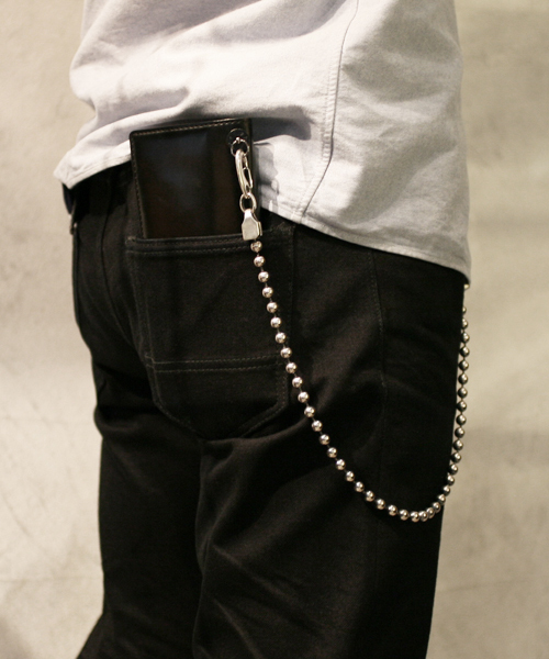 8mm ボール ウォレットチェーン シルバー925 ブランド オリジナル