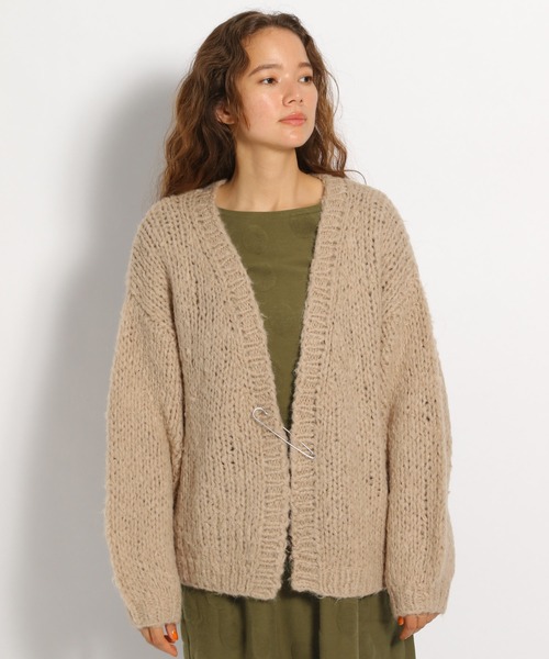 ichi（イチ）の「【ichi(イチ)】アクリルウールアルパカニット