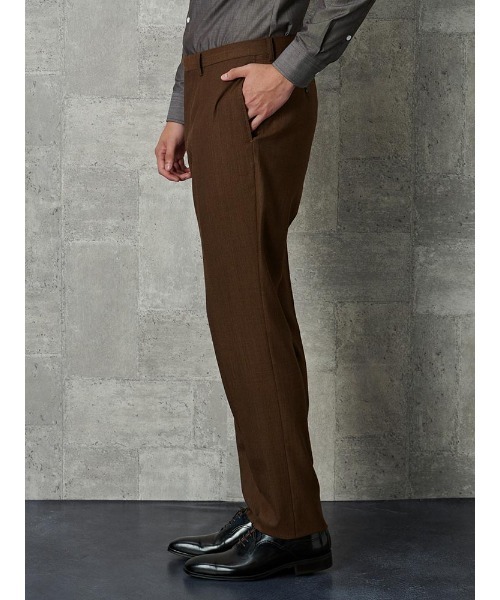 セール】EDWIN ウール混デニムライク テーパードパンツ ブラック