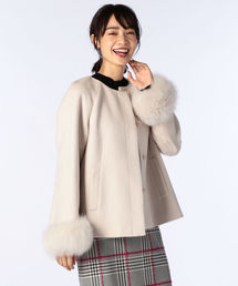 NOLLEY'S Sophi（ノーリーズソフィ）の「アンゴラ袖ファーショート