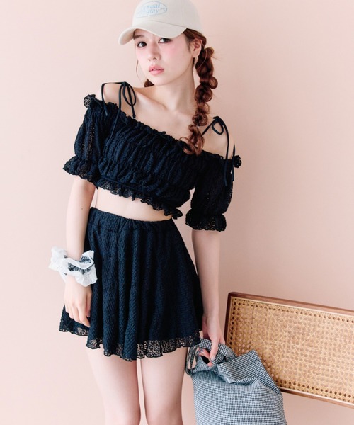 OLIVE des OLIVE（オリーブデオリーブ）の「レースシャーリングswim