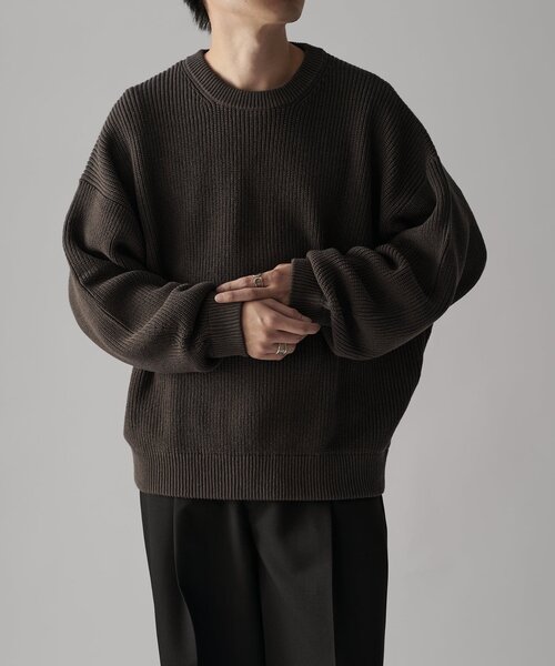 Lui's（ルイス）の「片畦クルーネックニット（ニット/セーター）」 - WEAR
