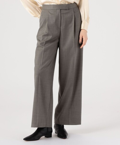 セール】ブラウニーシャーク タックワイドパンツ（スラックス