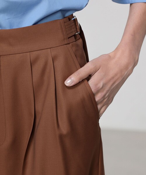 CANONICOウール 2タックワイドパンツ（その他パンツ）｜TOMORROWLAND