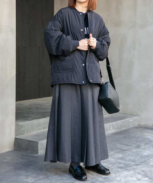 セール】FORK&SPOON リバーシブルノーカラーブルゾン（ブルゾン