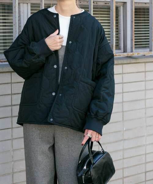 セール】FORK&SPOON リバーシブルノーカラーブルゾン（ブルゾン