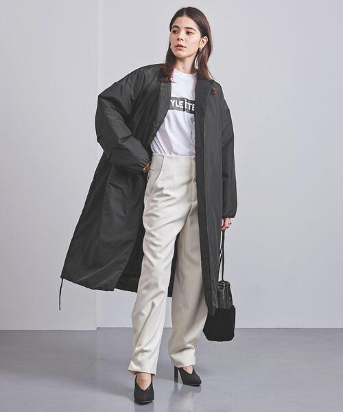 HYKE（ハイク）の「＜HYKE（ハイク）＞ノーカラー ロングコート