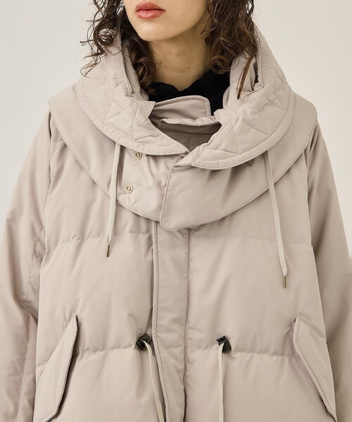 VACHEMENT/ヴァシュモン】撥水シルクタフタショートダウン（その他