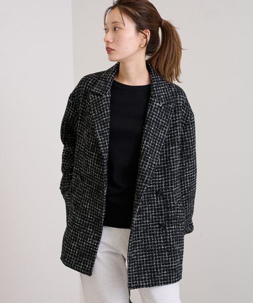 FRAMeWORK（フレームワーク）の「ツィードダブルブレストジャケット