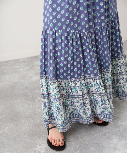 SLOBE IENA（スローブイエナ）の「インドパネルパターンワンピース