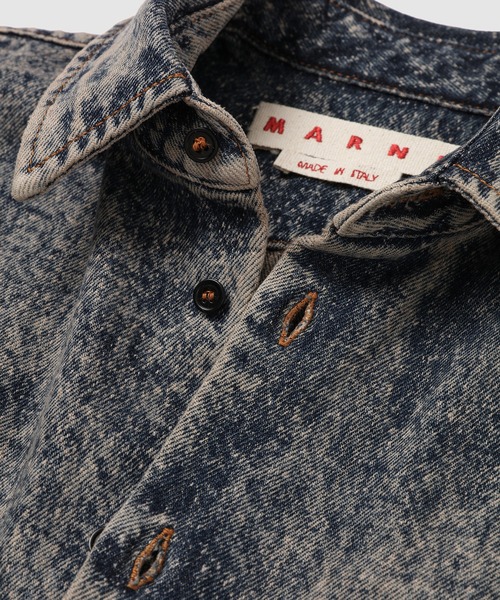 MARNI（マルニ）の「MARBLE DYED DENIM / コットンデニムシャツ