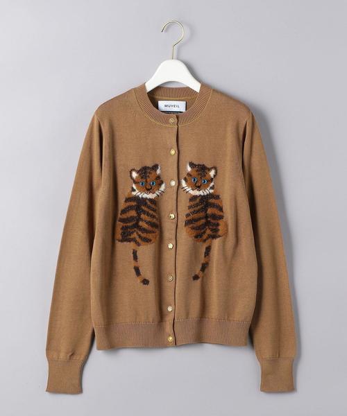 MUVEIL タイガー 虎 カーディガン ニット MUVEIL（ミュベール）の