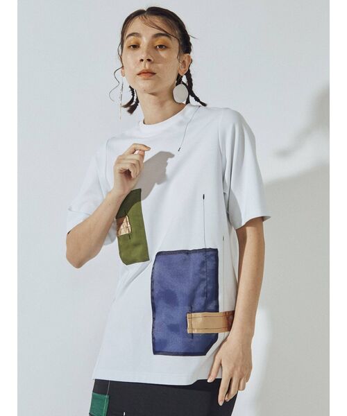 UN3D.（アンスリード）の「パッチワークTシャツ（Tシャツ/カットソー